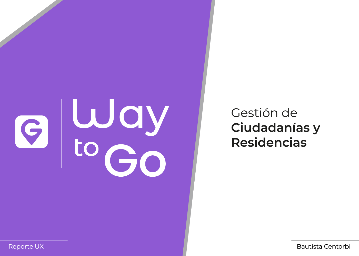 Captura de pantalla del proyecto de creación de una aplicación móvil, WayToGo, visualizando la pantalla principal de la aplicaciñon, demostrando accesibilidad, minimalismo y facilidad de uso