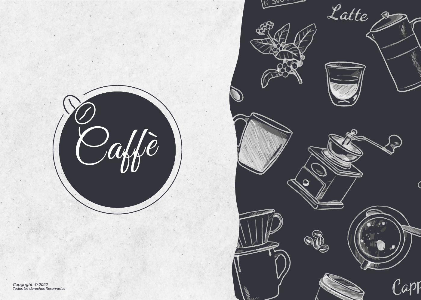 Imagen de la marca del hogar de café Caffè, que representa un diseño innovador y acogedor.